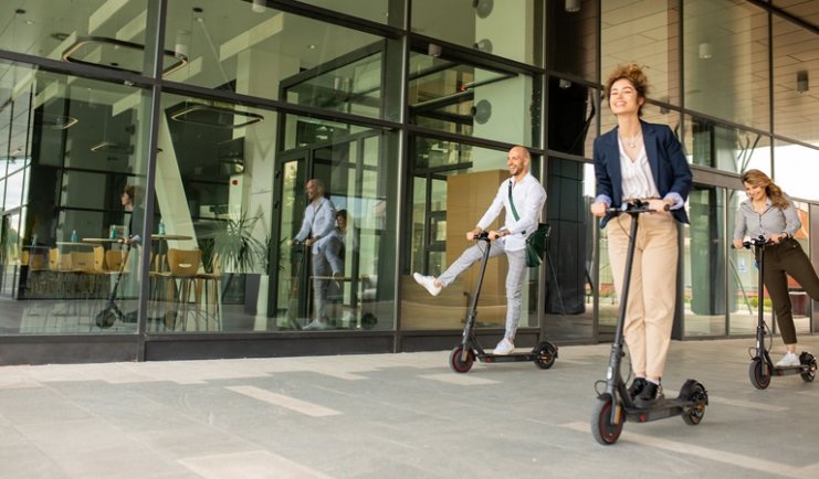 Veilig met de e-step naar het werk
